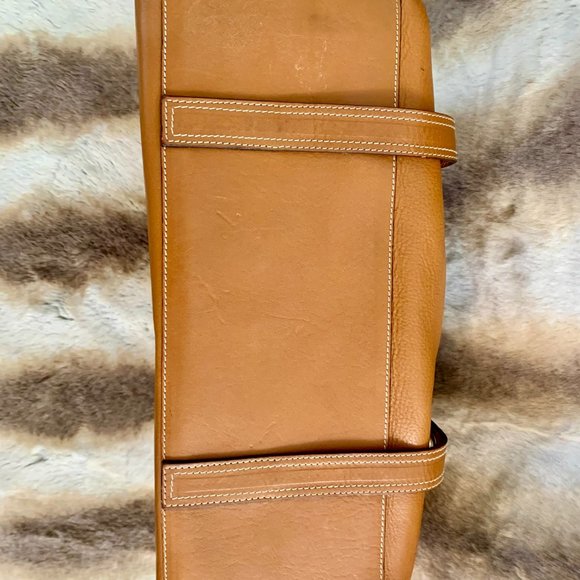 LUELLA COGNAC PEBBLE LEATHER SATCHEL - Picture 5 of 8